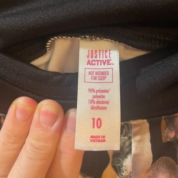 Justice Active Puppy Leggings - Size 10 - Picture 7 of 7